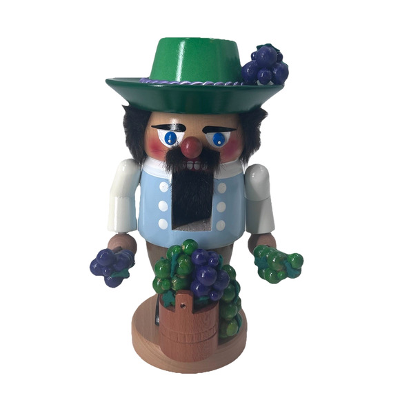 Vintage Steinbach Volkskunst Troll The Wine Maker Wooden Nutcracker Germany - Picture 1 of 10